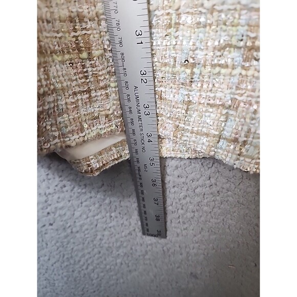 JASON WU Women's Medium Tweed Metallic NWT Double Breasted Long Sleeve Blazer - Picture 13 of 14